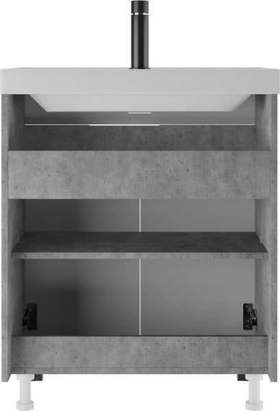 Тумба под умывальник Домино Unit 70 Vector без ящика (светлый бетон)