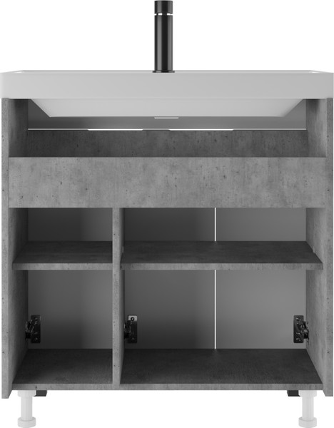 Тумба под умывальник Домино Unit 80 Vector без ящика (светлый бетон)