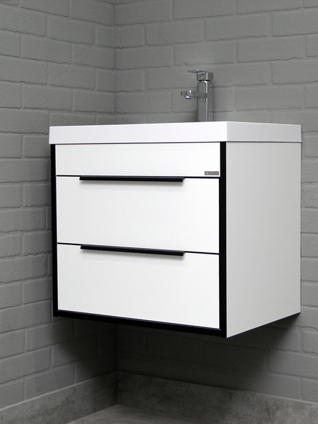 Тумба под умывальник Домино Unit 60 Forta B2 (белый) - фото