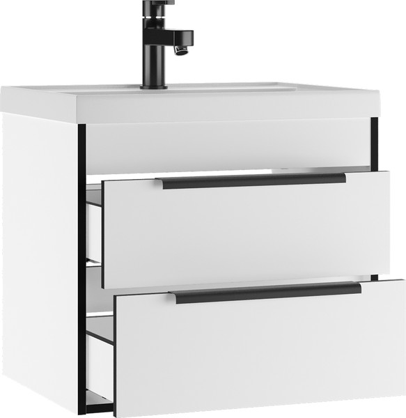 Тумба под умывальник Домино Unit 60 Forta B2 (белый)