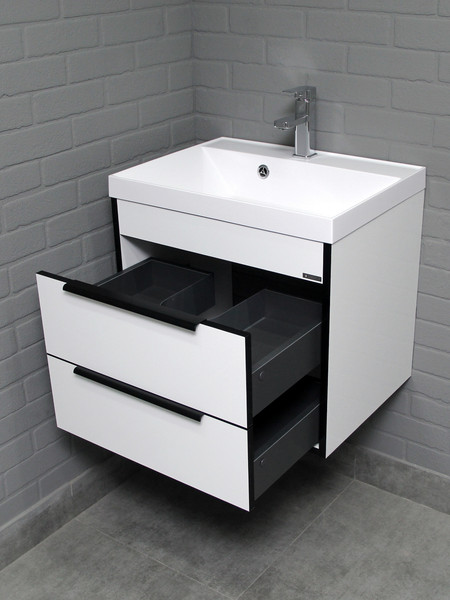 Тумба под умывальник Домино Unit 60 Forta B2 (белый)