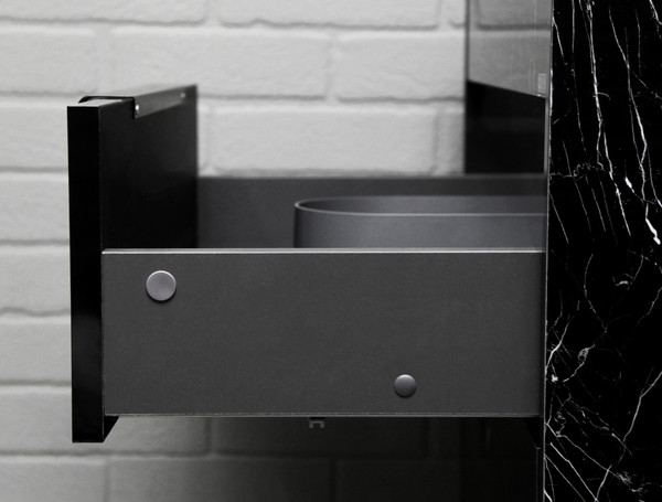 Тумба под умывальник Домино Unit 70 Forta B2 (черный)