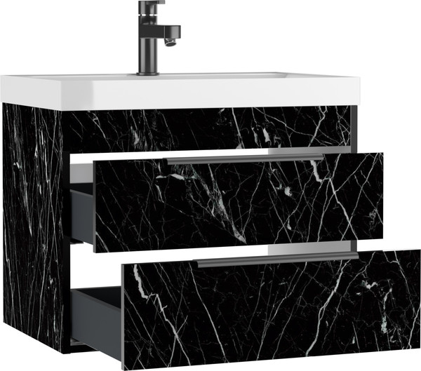 Тумба под умывальник Домино Unit 70 Forta B2 (черный)