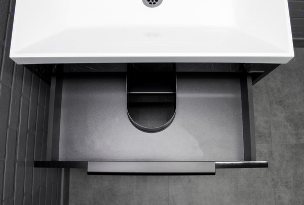 Тумба под умывальник Домино Unit 70 Forta B2 (черный)