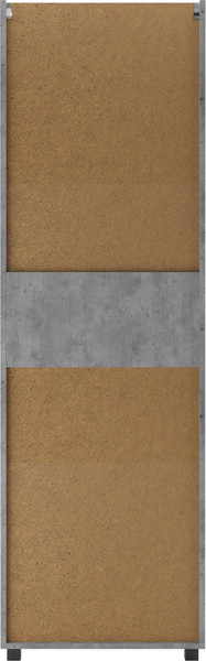 Шкаф-пенал для ванной Домино Vector 60 с одним ящиком (светлый бетон)