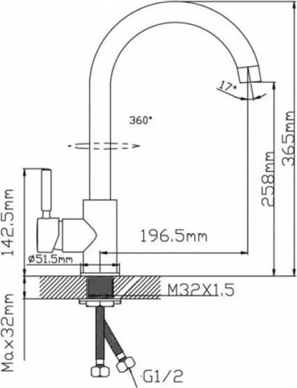 Смеситель Potato P40296-6
