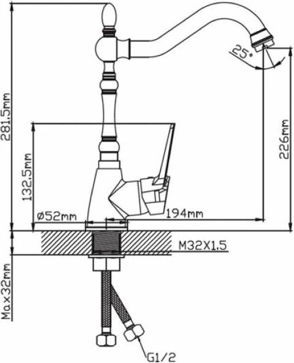 Смеситель Potato P43155QH