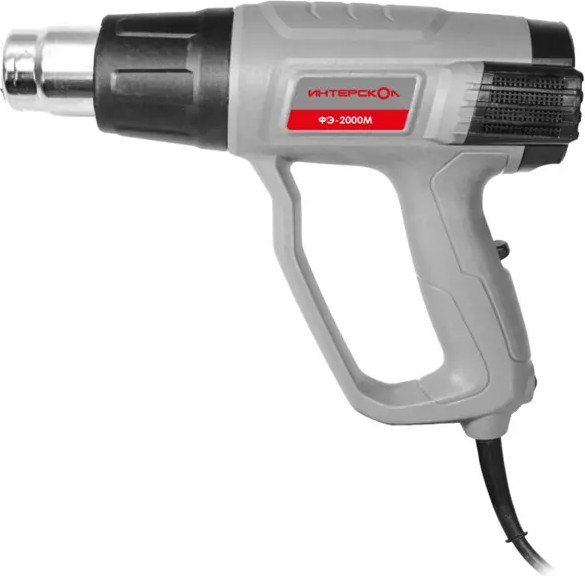 Строительный фен Интерскол ФЭ-2000М - фото