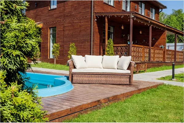 Диван садовый Sundays Garden трансформер c козырьком / BSTDB950