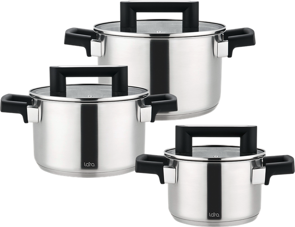 Набор кастрюль Lara Сириус / LR02-135 - фото