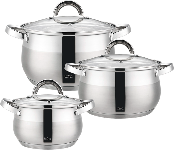 Набор кастрюль Lara Симфония / LR02-136 - фото