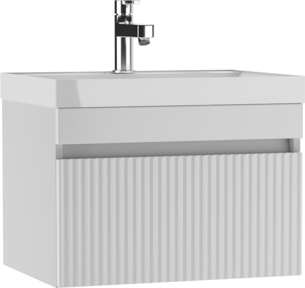 Тумба под умывальник Айсберг Unit 60 Бриз с одним ящиком В1 - фото