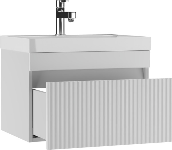 Тумба под умывальник Айсберг Unit 60 Бриз с одним ящиком В1