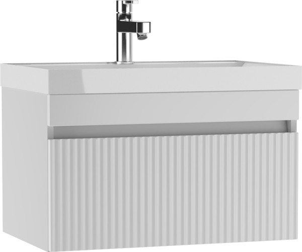 Тумба под умывальник Айсберг Unit 70 Бриз с одним ящиком В1 - фото