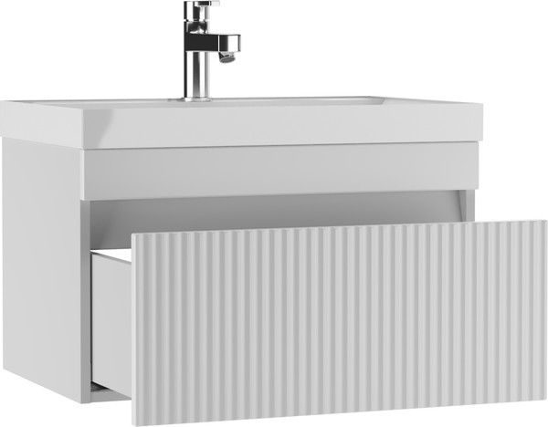 Тумба под умывальник Айсберг Unit 70 Бриз с одним ящиком В1