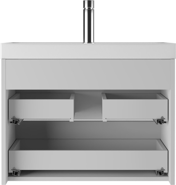 Тумба под умывальник Айсберг Unit 70 Бриз с двумя ящиками В2