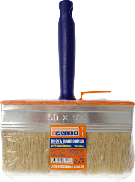 Кисть малярная 4Walls Master Макловица натуральная щетина