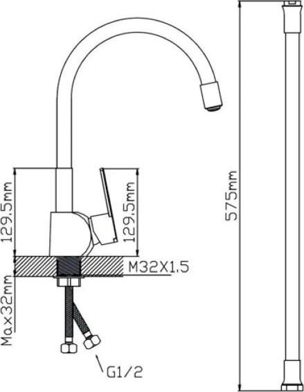 Смеситель Potato P58238-6