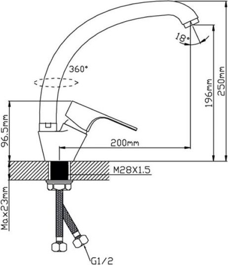 Смеситель Potato P59222-17