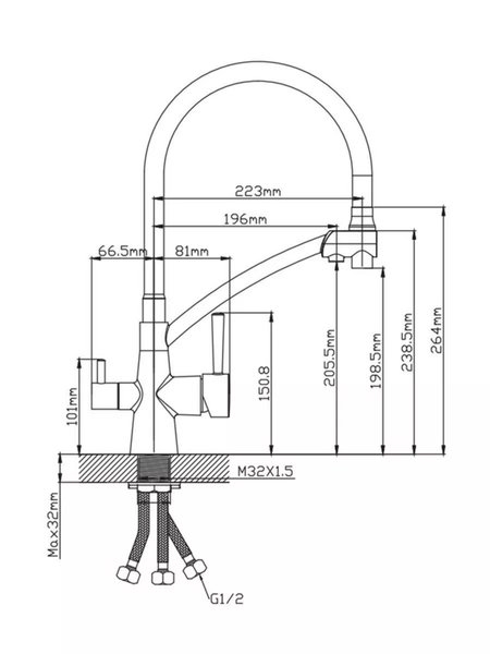 Смеситель Diadonna D49-19025QH