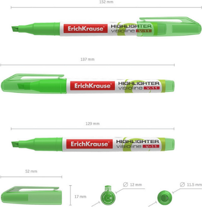 Текстовыделитель Erich Krause Visioline V-11 / 56906