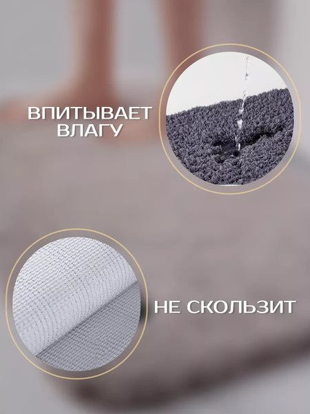 Коврик для ванной ILLU 50x80 / 2310322