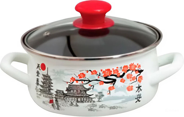 Кастрюля КМЗ Ветка сакуры-Экстра / 61904-082/4.02 - фото