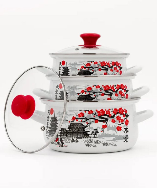 Кастрюля КМЗ Ветка сакуры-Экстра / 61904-122/4.02