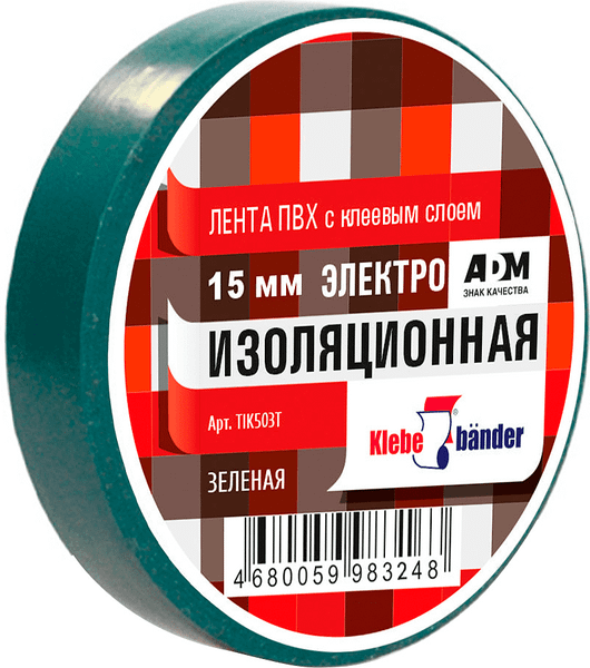 Изолента Klebebander 15ммx20м 130 мкм / TIK503T - фото