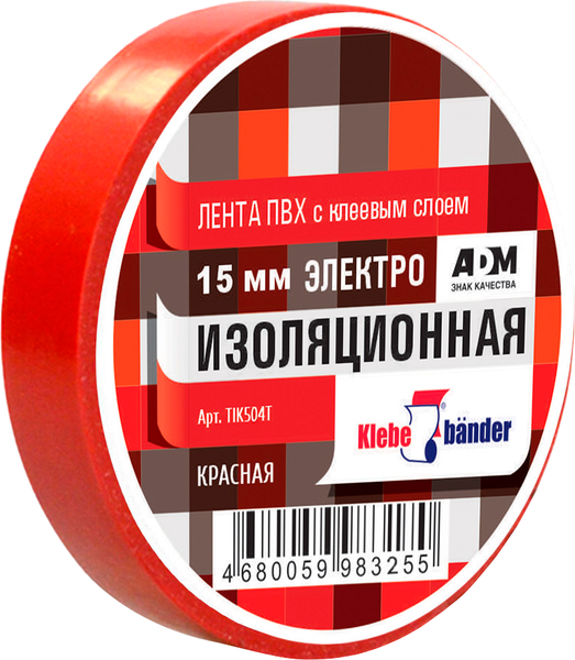 Изолента Klebebander 15ммx20м 130мкм / TIK504T - фото