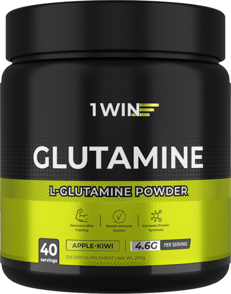 L-глютамин 1WIN Яблоко-киви - фото
