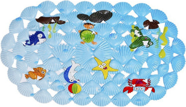 Коврик на присосках ILLU Антискользящий ПВХ 67x36 / xb2440806 - фото