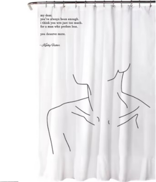 Шторка-занавеска для ванны ILLU 180x180 / LH2431950 - фото