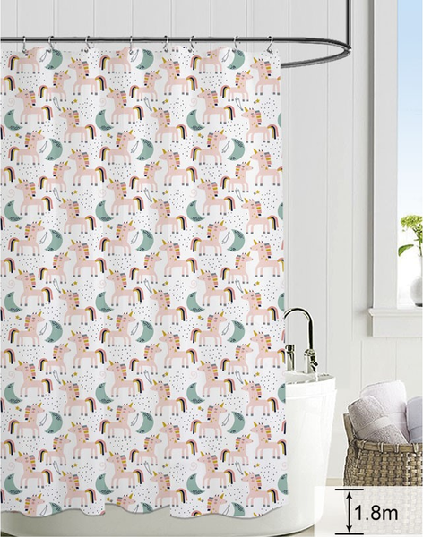 Шторка-занавеска для ванны ILLU 180x180 / Y240223-3