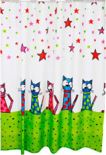 Шторка-занавеска для ванны ILLU 180x180 / Y240223-9 - фото