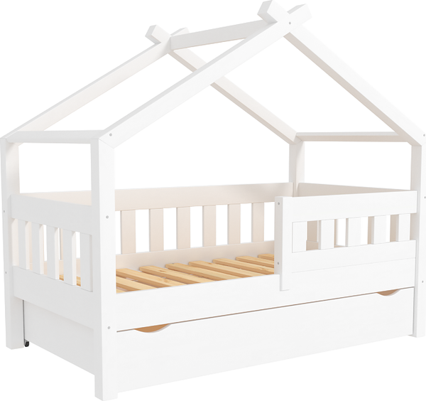 Стилизованная кровать детская ФанДОК Ф-141.11 с 1-м ящиком 70x140 см - фото