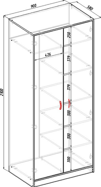 Шкаф Мебель-Класс Мэдисон-М