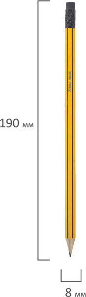 Простой карандаш Brauberg 180614