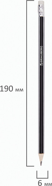 Простой карандаш Brauberg Alderida / 180610
