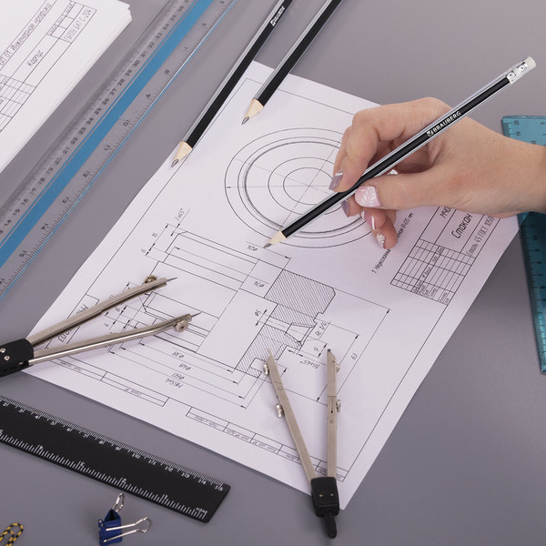 Простой карандаш Brauberg Alderida / 180610