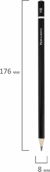 Простой карандаш Brauberg Touch Line / 180621