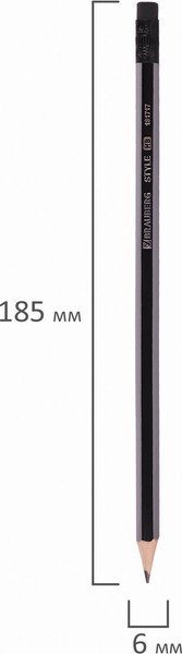Простой карандаш Brauberg Style / 181717