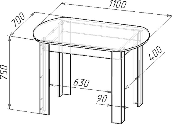 Обеденный стол Мебель-Класс Леон-2