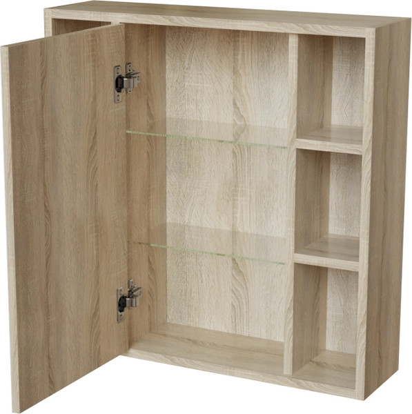 Шкаф с зеркалом для ванной Mixline Милтон-70 / 557616