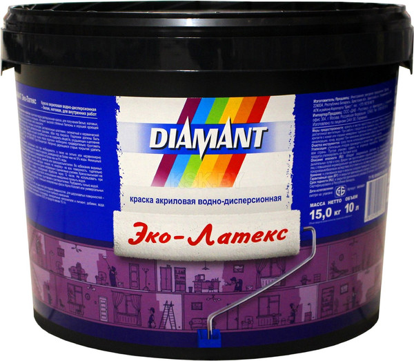 Краска Diamant Эко-Латекс - фото