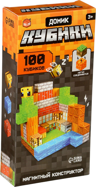 Конструктор магнитный Unicon Домик. Мой мир / 10883713 - фото