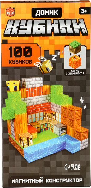 Конструктор магнитный Unicon Домик. Мой мир / 10883713