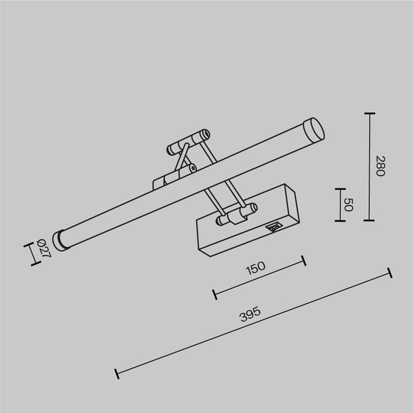 Подсветка для картин и зеркал Maytoni Luster MIR268WL-L3W3K