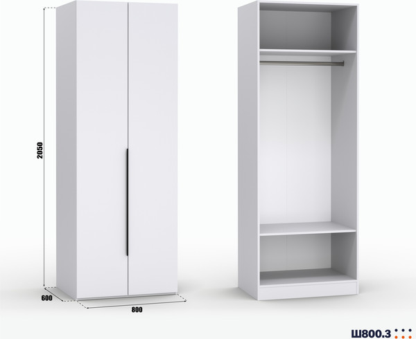 Шкаф Кастанье Модерн Ш 800.3