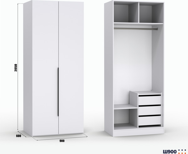 Шкаф Кастанье Модерн Ш 900